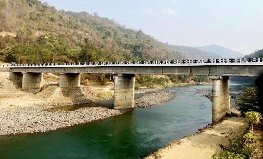 The Doyang Bridge at Liphanyan, Wokha district, a key link to the long cherished Nagaland Foothills Road as seen on January 28, 2023. (Morung File Photo)